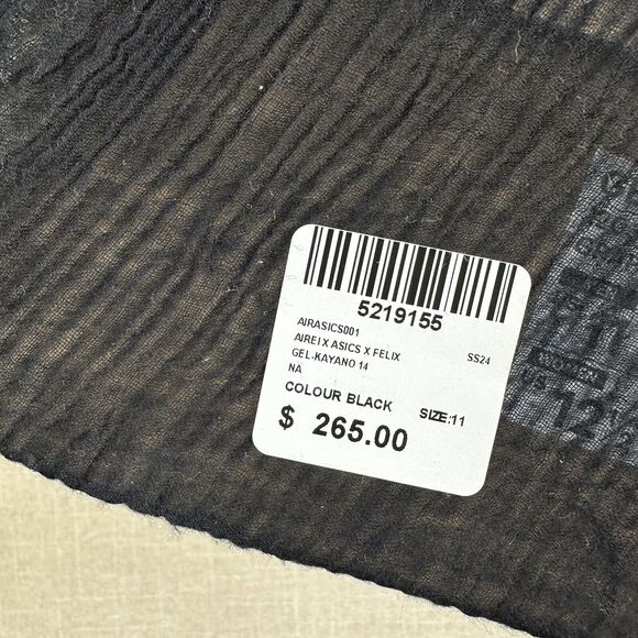 Asics X Airei LA Gel Quantum Kinetic Black #29/30 - Picture 5 of 11